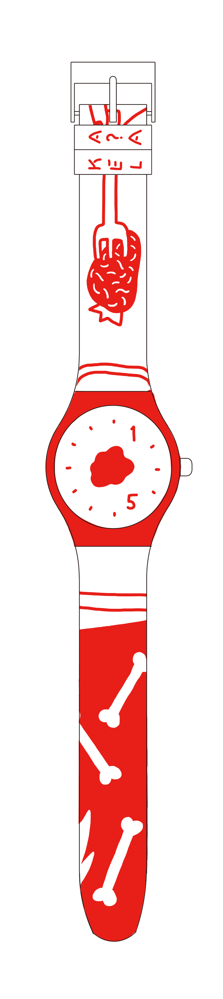15年の時をかけるカエラ腕時計.jpg